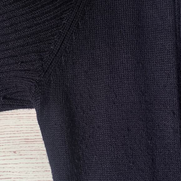 Verve Ami Navy Blue Cardigan Sweater Open Front Long Sleeves Size Small - Picture 14 of 14